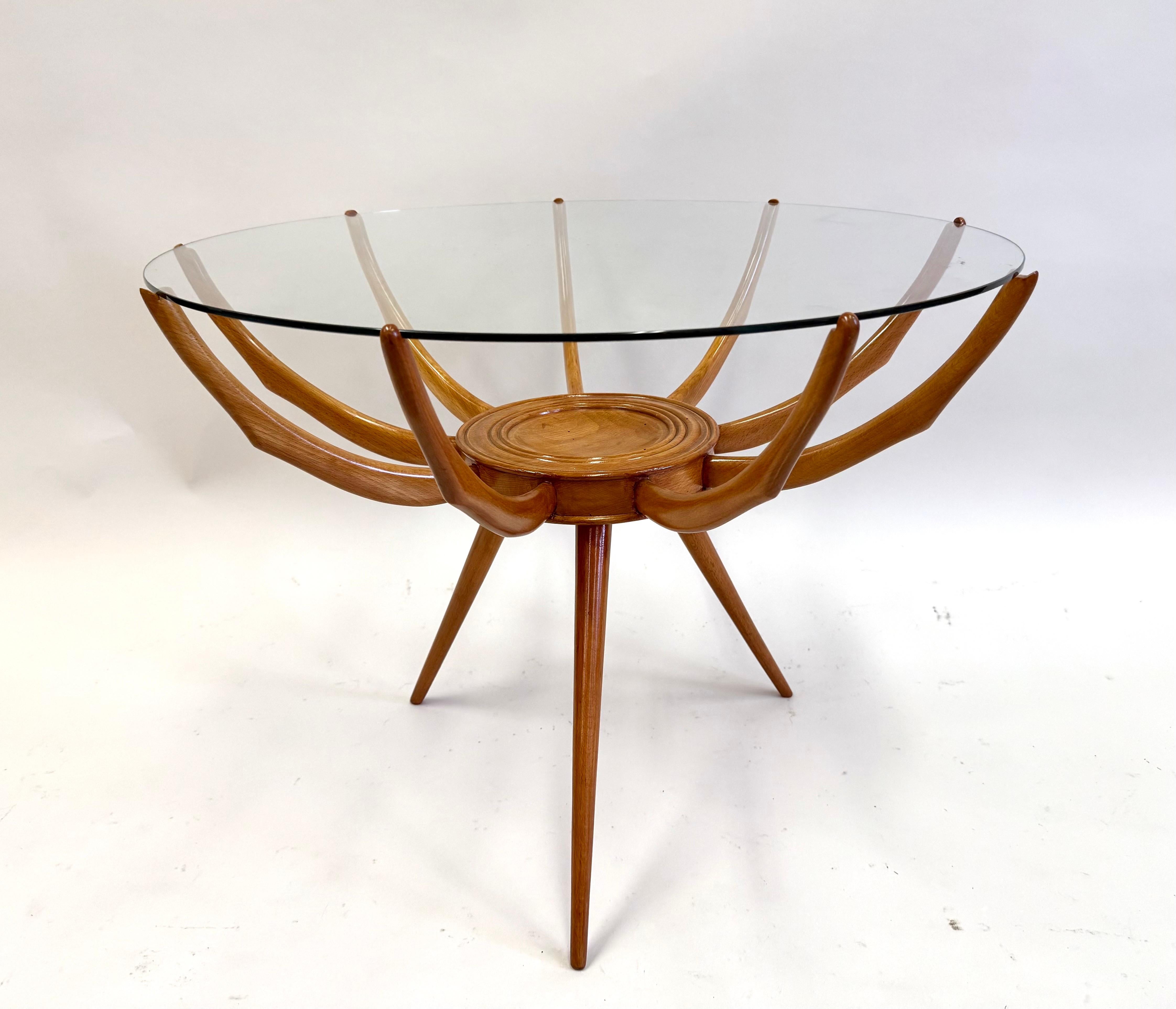 Sculpté à la main Tables d'appoint ou tables basses iconiques de Carlo di Carli, italiennes et modernes du milieu du siècle dernier. en vente