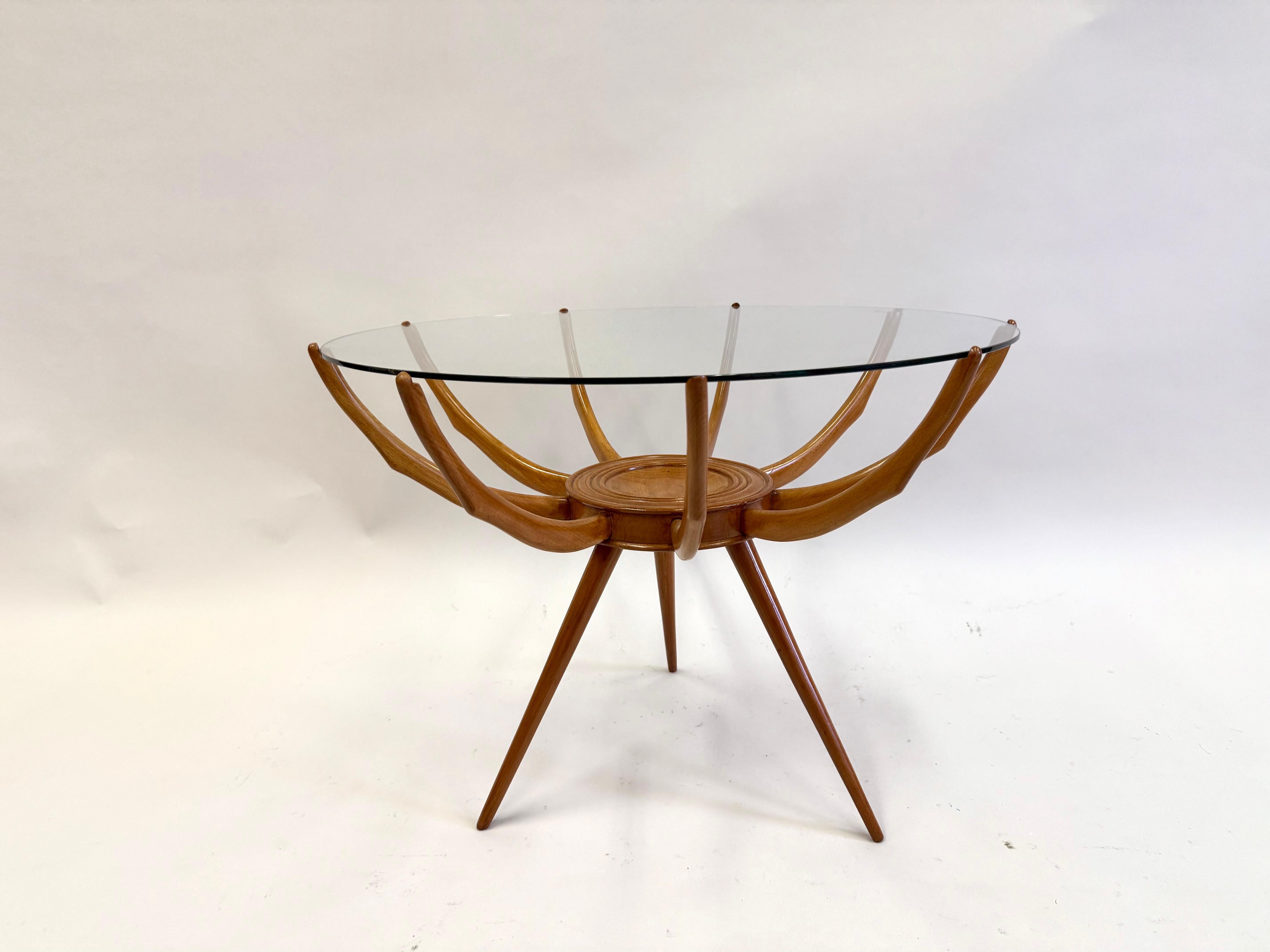 Tables d'appoint ou tables basses iconiques de Carlo di Carli, italiennes et modernes du milieu du siècle dernier. en vente 1