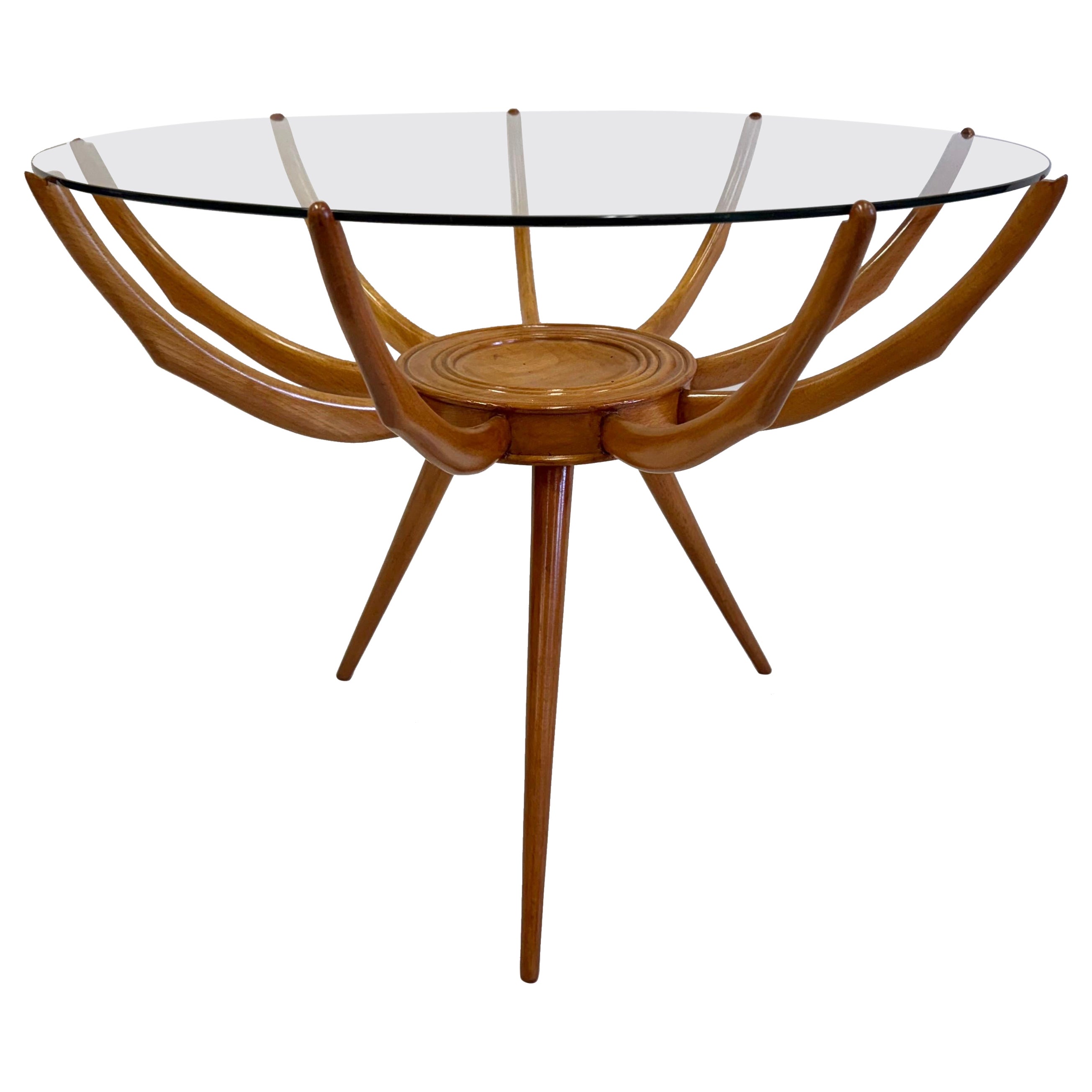 Tables d'appoint ou tables basses iconiques de Carlo di Carli, italiennes et modernes du milieu du siècle dernier. en vente