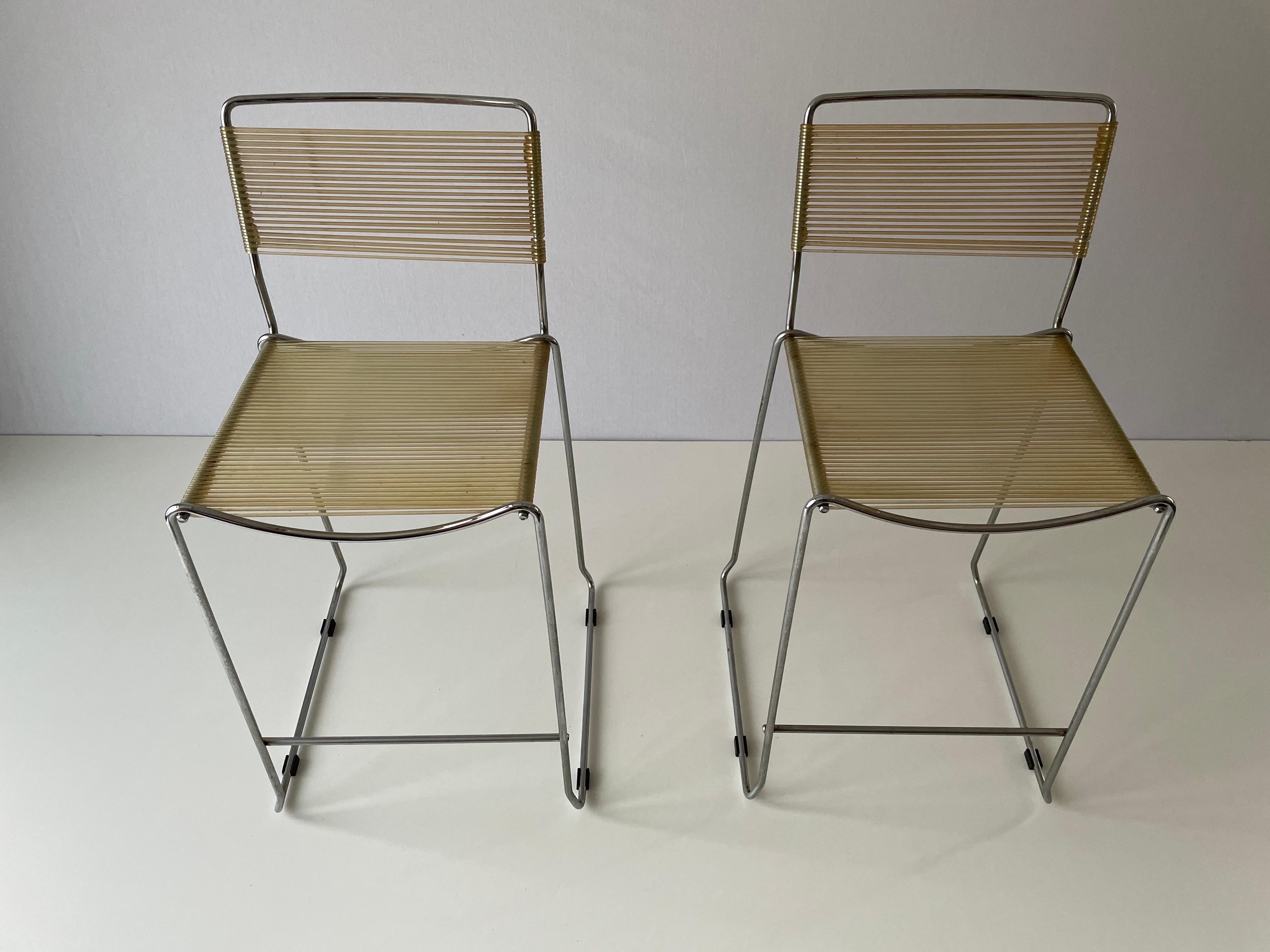 Mid-Century Modern Iconic Italian Spaghetti Bar Chairs, 1970s, Italy For Sale