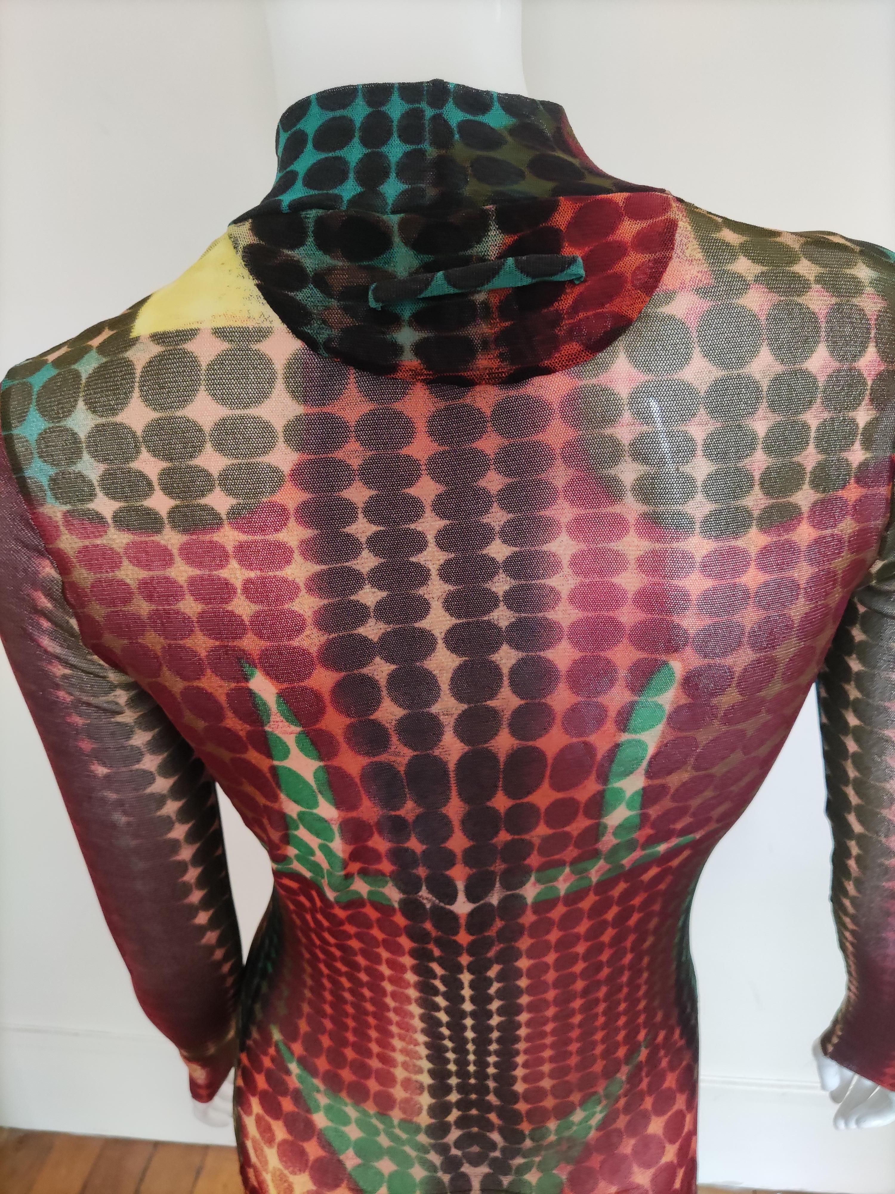 Iconic Jean Paul Gaultier Cyberdot 1995 F/W Runway Haute Couture Mad Max Victor  For Sale 9