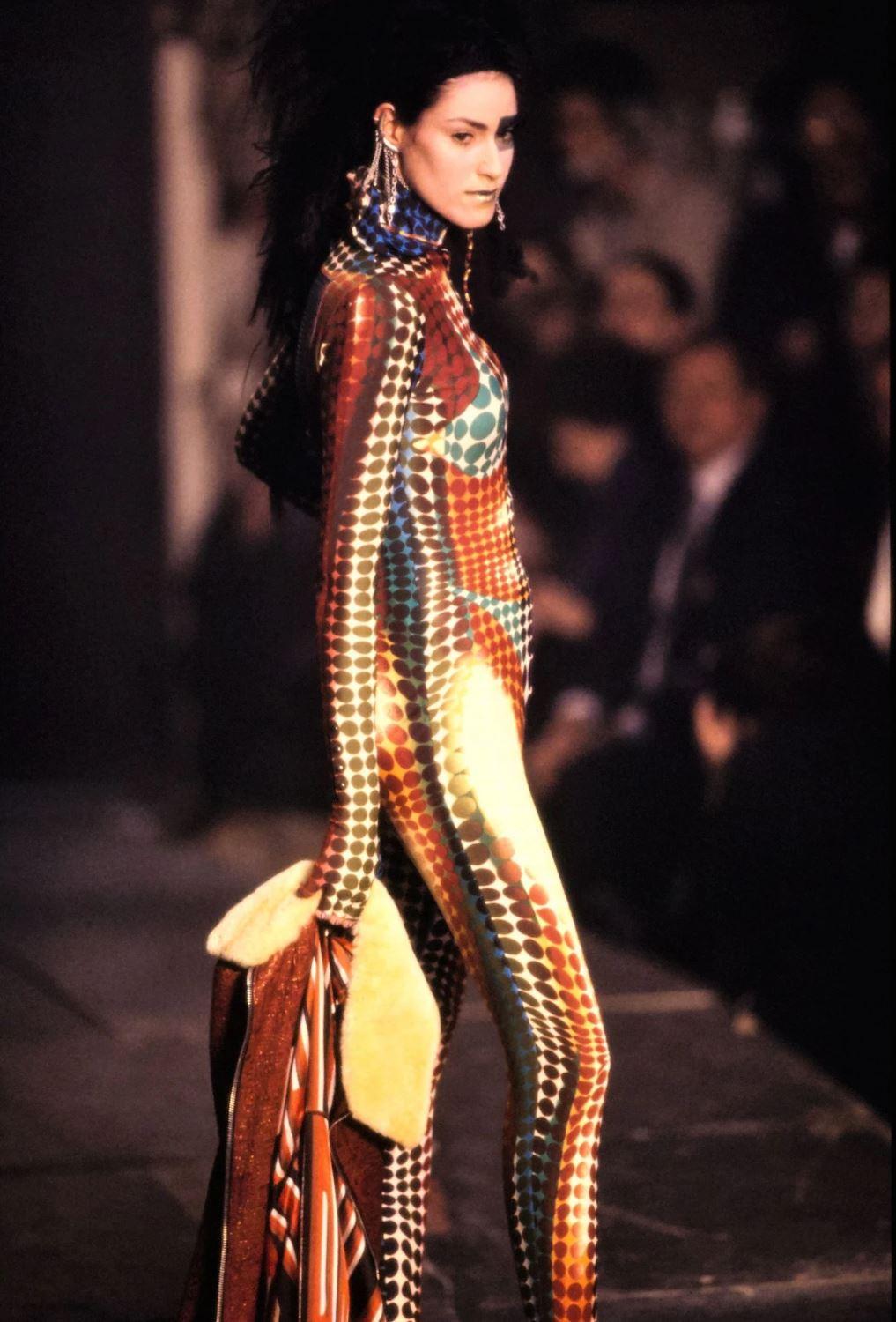 Iconic Jean Paul Gaultier Cyberdot 1995 F/W Runway Haute Couture Mad Max Victor  For Sale 12