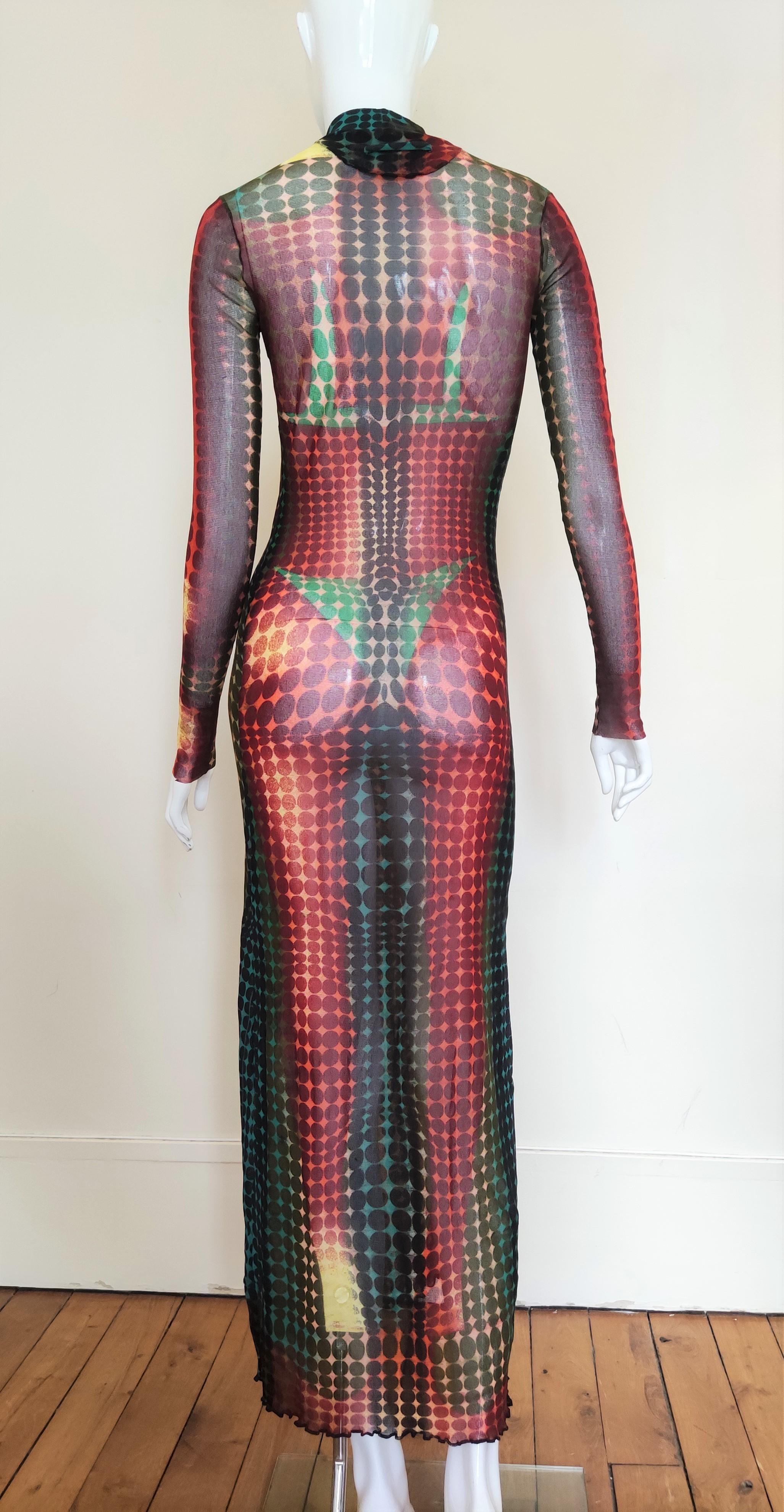 Black Iconic Jean Paul Gaultier Cyberdot 1995 F/W Runway Haute Couture Mad Max Victor  For Sale