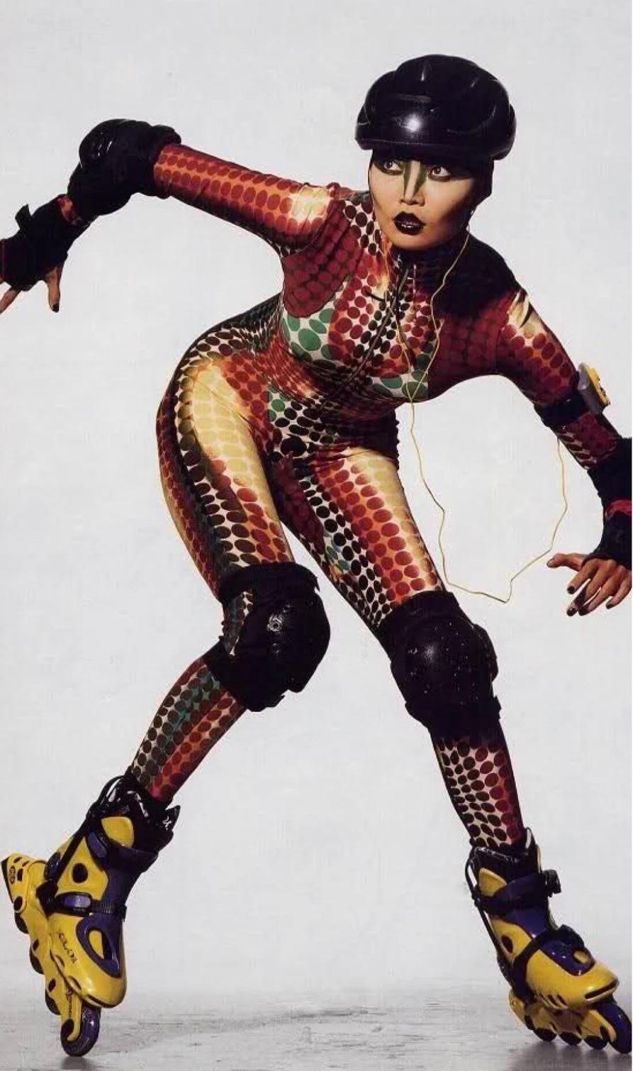 Iconic Jean Paul Gaultier Cyberdot 1995 F/W Runway Haute Couture Mad Max Victor  For Sale 1