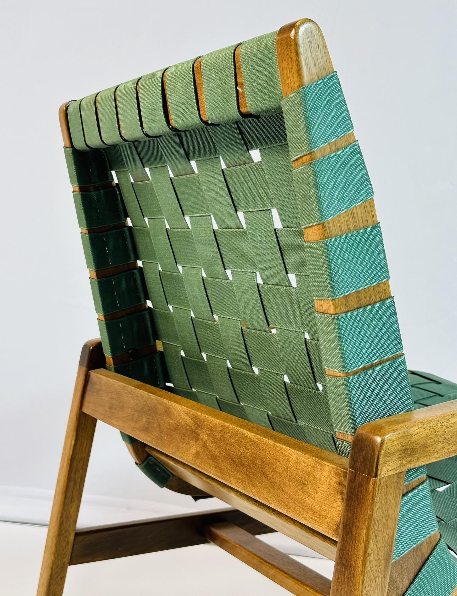 Iconica sedia da salotto Jens Risom per Knoll, modello 652-W, metà del secolo scorso. in vendita 9