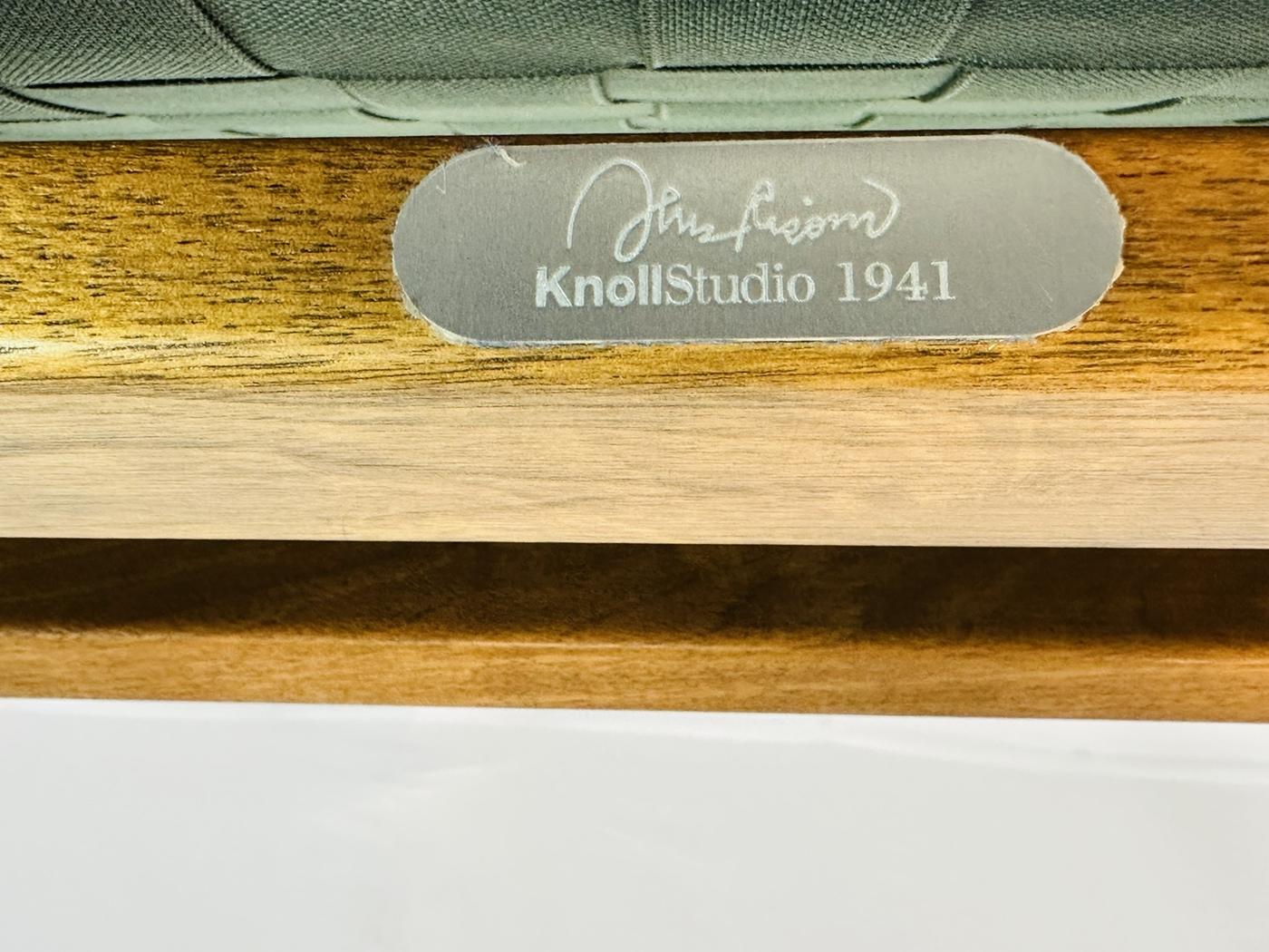 Iconica sedia da salotto Jens Risom per Knoll, modello 652-W, metà del secolo scorso. in vendita 10