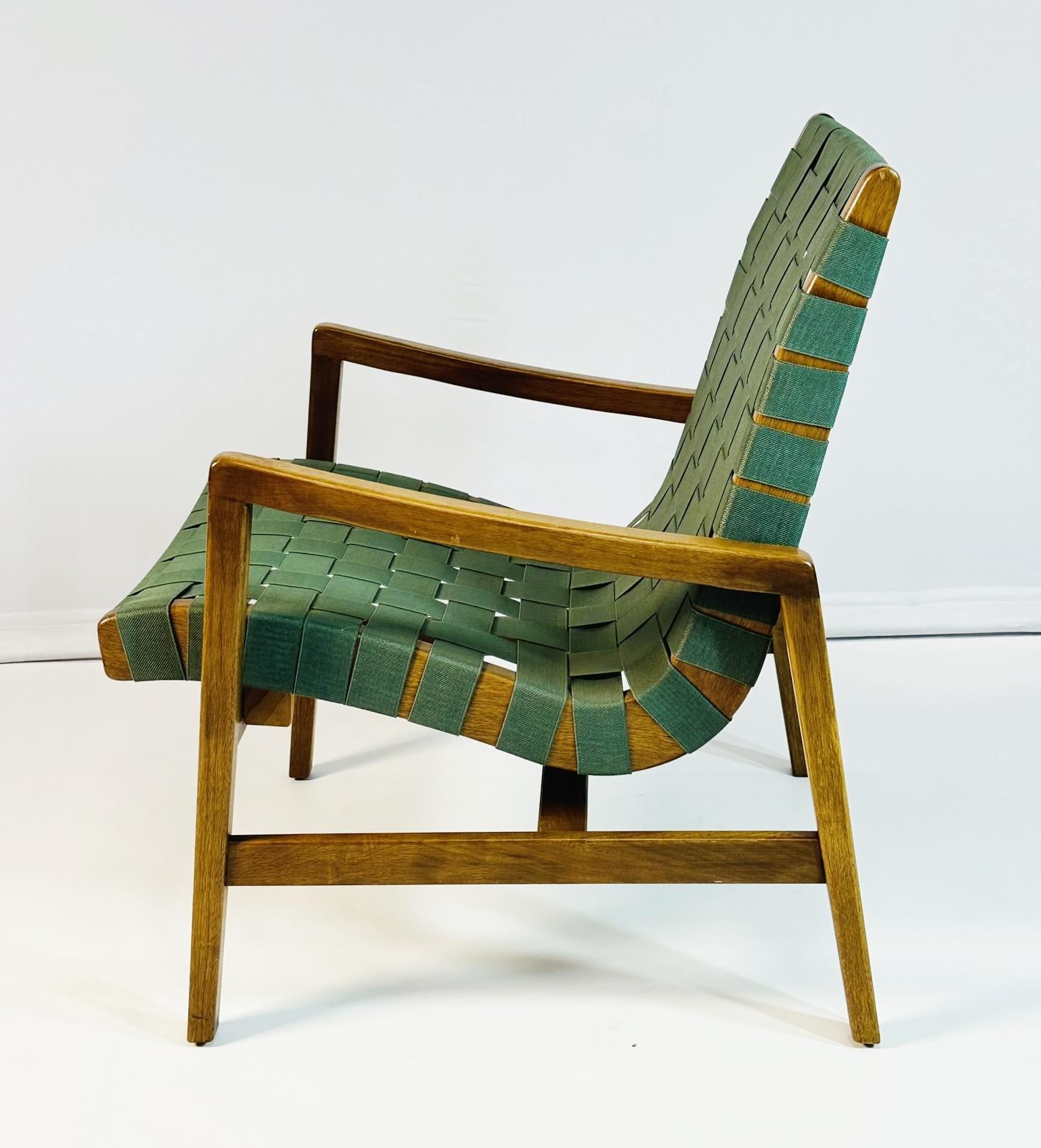 Fatto a mano Iconica sedia da salotto Jens Risom per Knoll, modello 652-W, metà del secolo scorso. in vendita