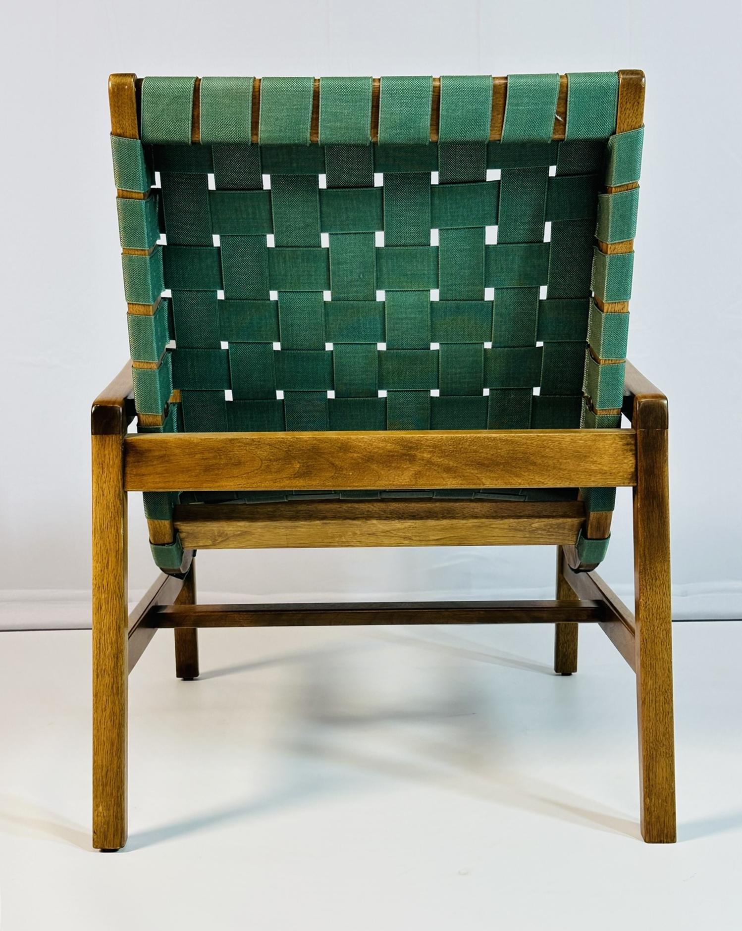 Iconica sedia da salotto Jens Risom per Knoll, modello 652-W, metà del secolo scorso. in vendita 1