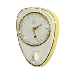 Iconic Wall Clock Junghans Uhren, Hard to Find Marmolada Design Max Bill