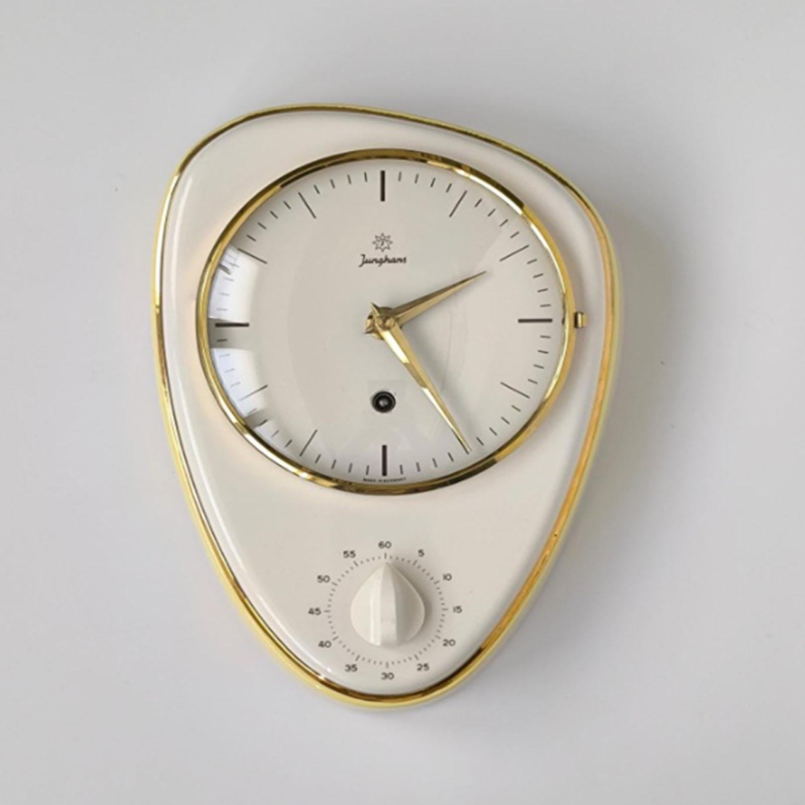 Icone Junghans, Max Bill,  Orologio da cucina in ceramica della Savoia, 
