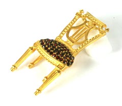 Iconic Karl Lagerfeld French Chair Brooch