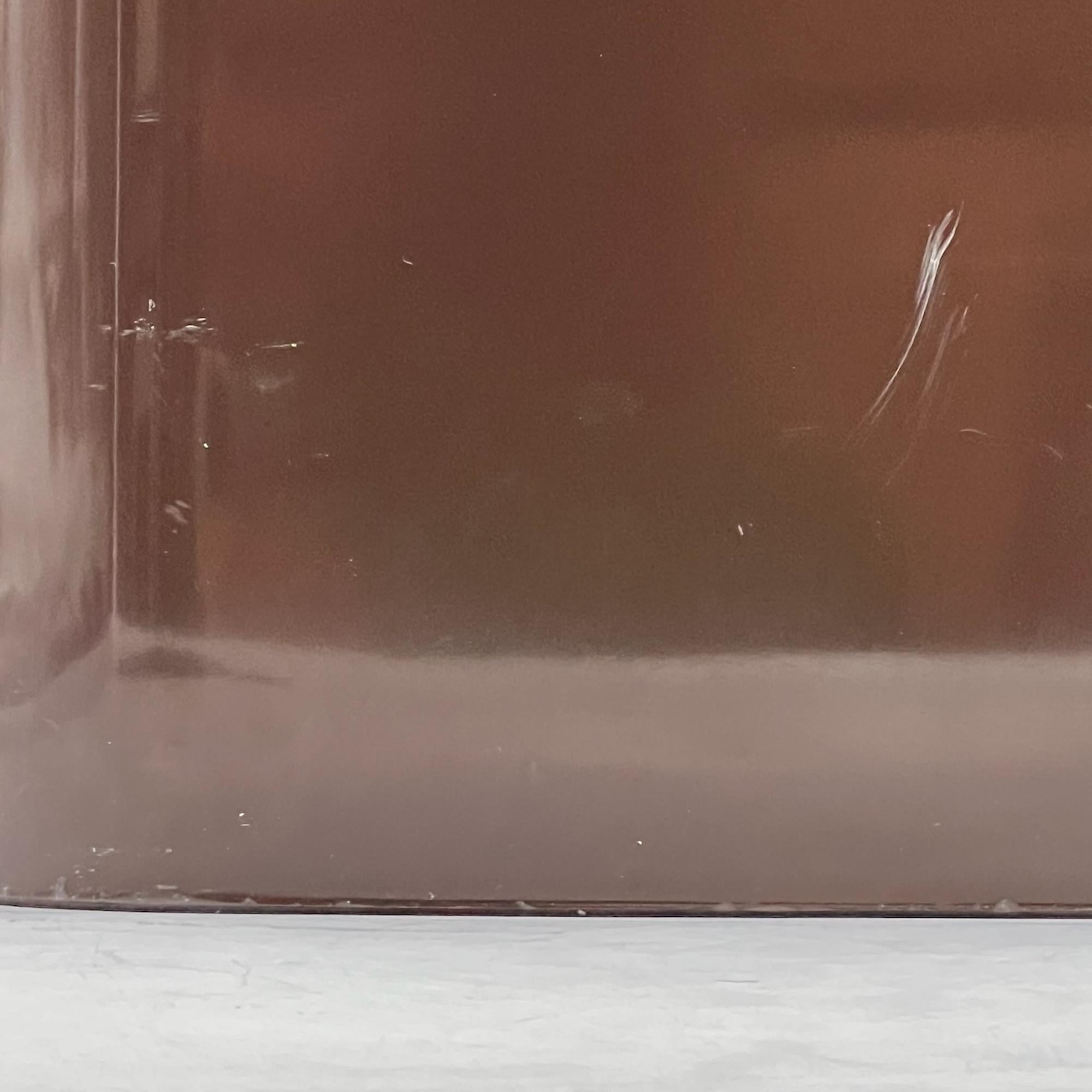 Corbeille à papier en plastique Iconique Kartell 4672 Dark Brown - Ufficio Tecnico Design Bon état - En vente à San Benedetto Del Tronto, IT