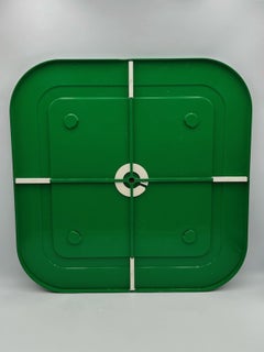 Iconic Kartell Mirror in Green by Anna Castelli Ferrieri, 1970s