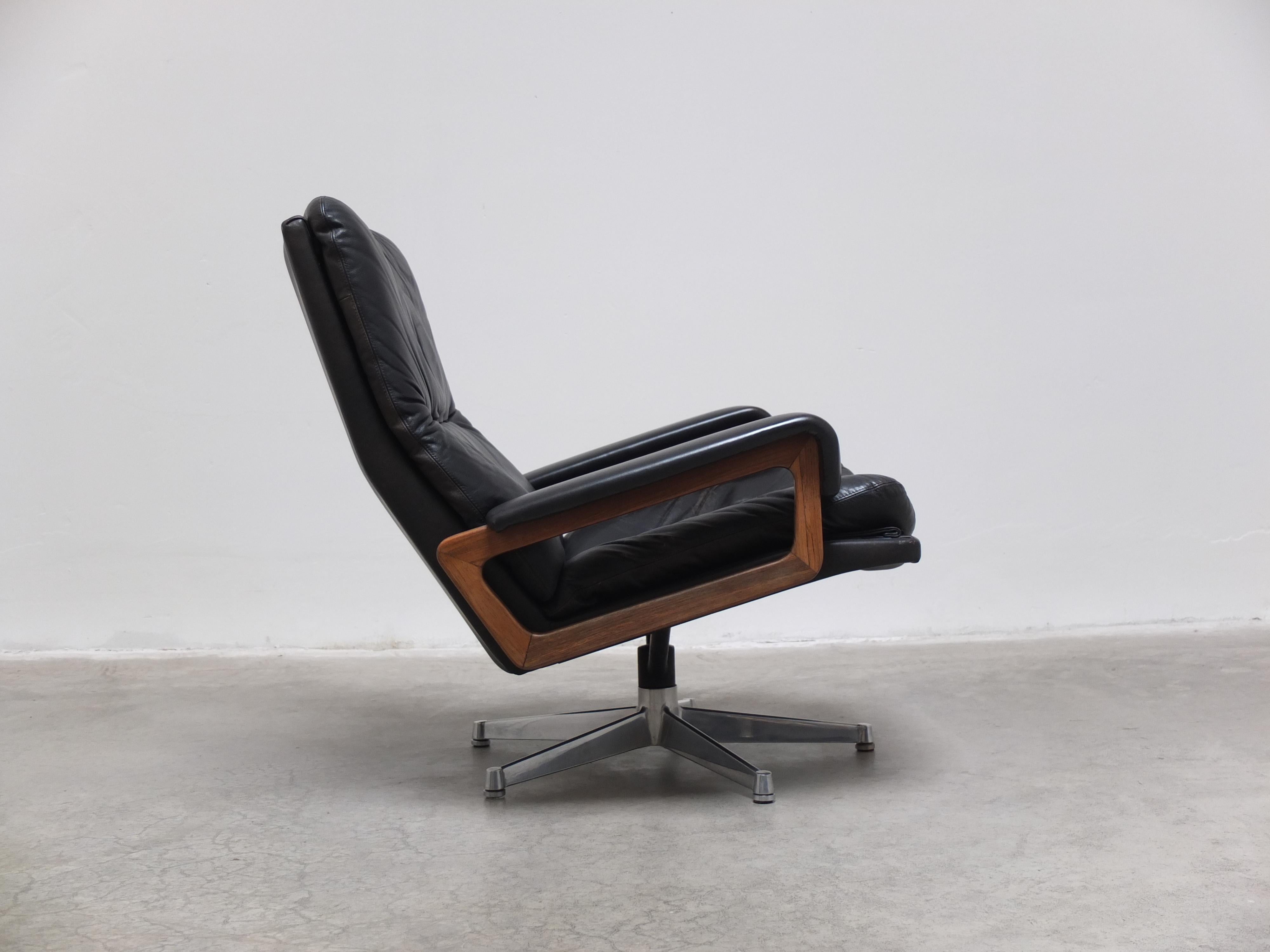 Iconic 'King' Lounge Chair by André Vandenbeuck for Strässle, 1960s For Sale 3