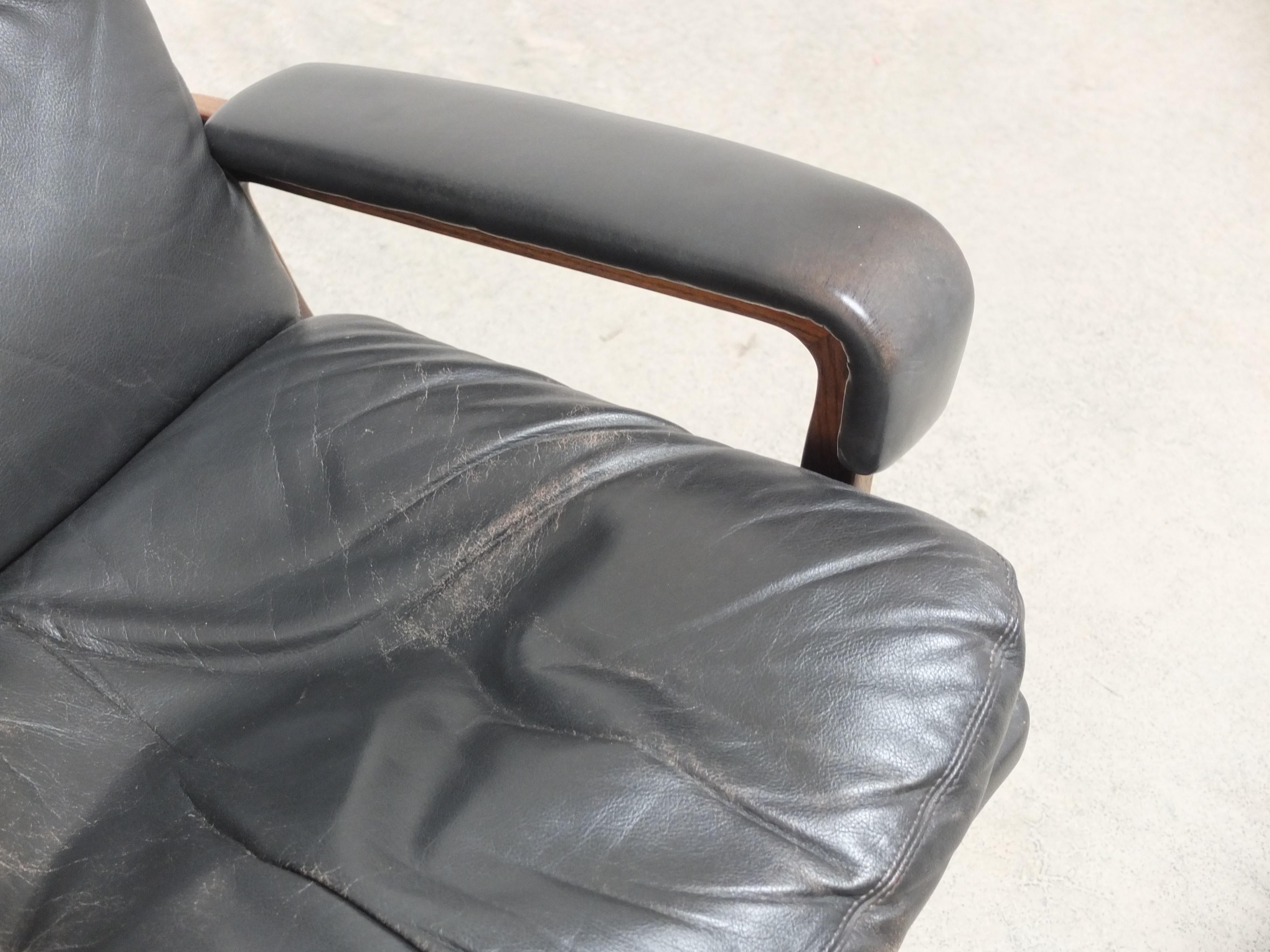 Iconic 'King' Lounge Chair by André Vandenbeuck for Strässle, 1960s For Sale 1
