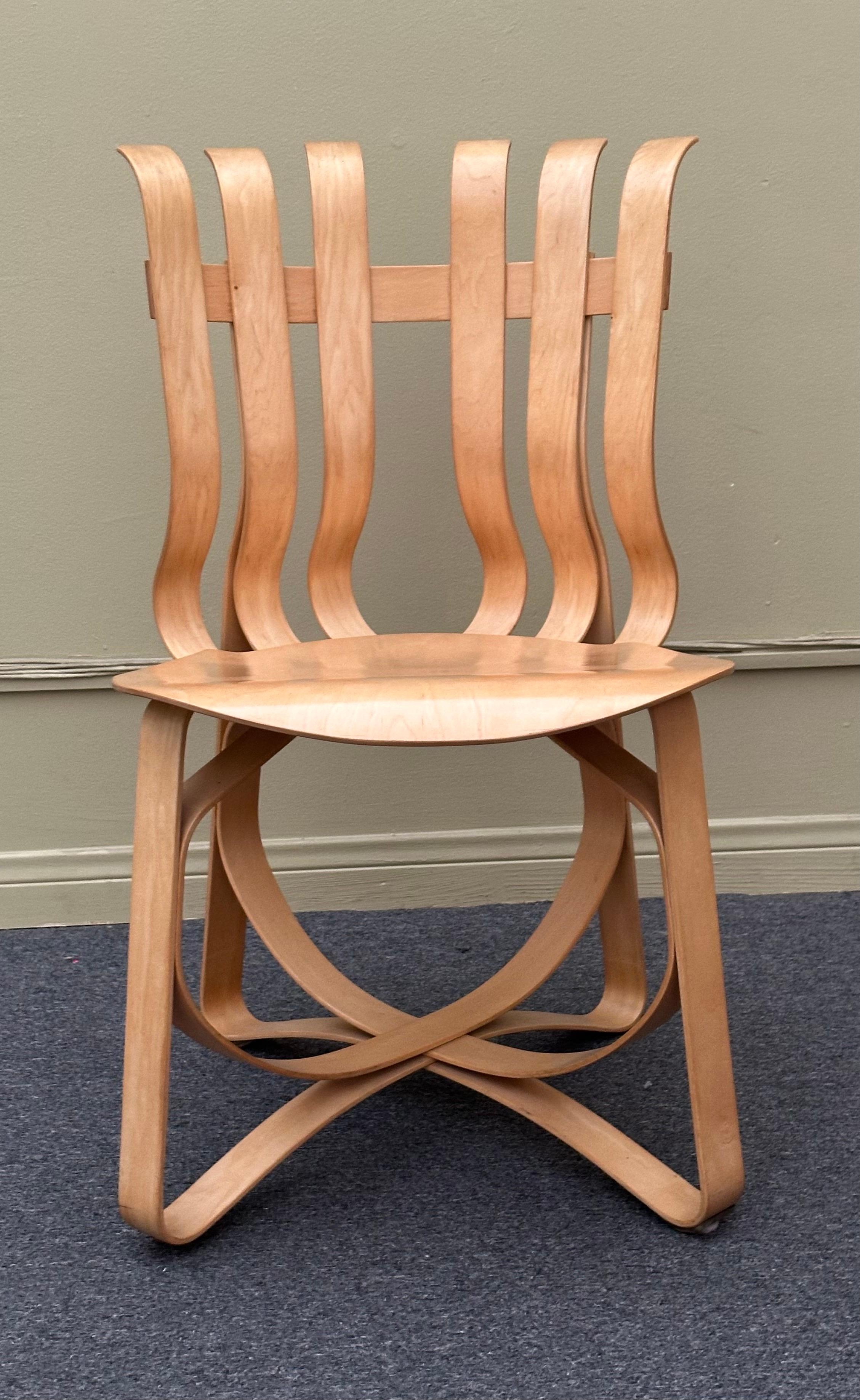 Iconic Knoll Hat Trick Table & Chairs Dining Set by Frank Gehry Stamped & Dated For Sale 5