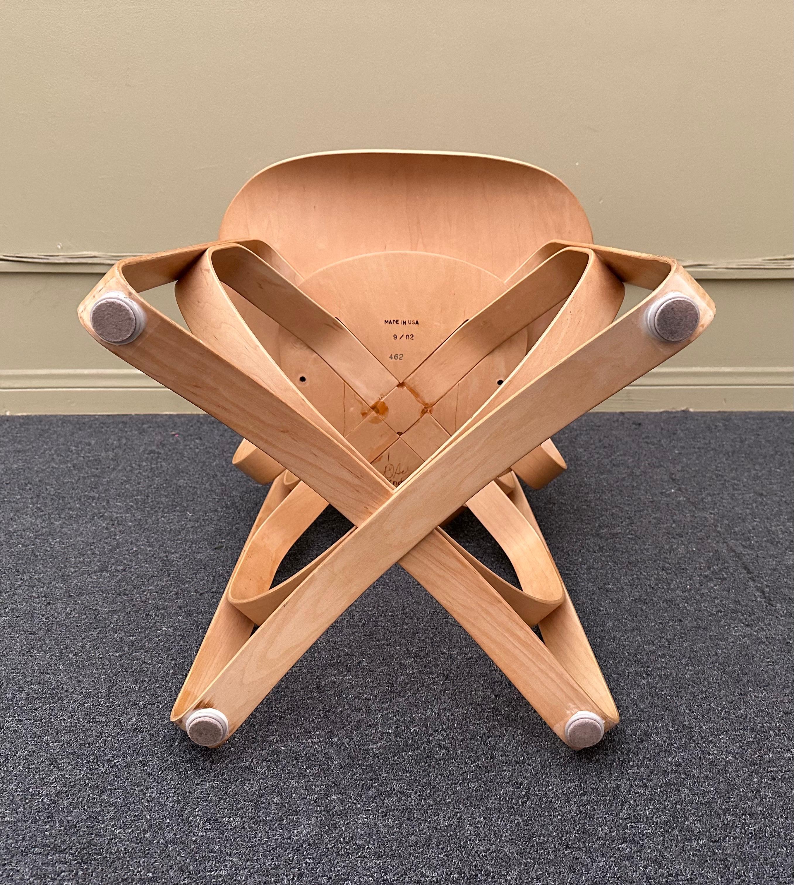 Iconic Knoll Hat Trick Table & Chairs Dining Set by Frank Gehry Stamped & Dated For Sale 7