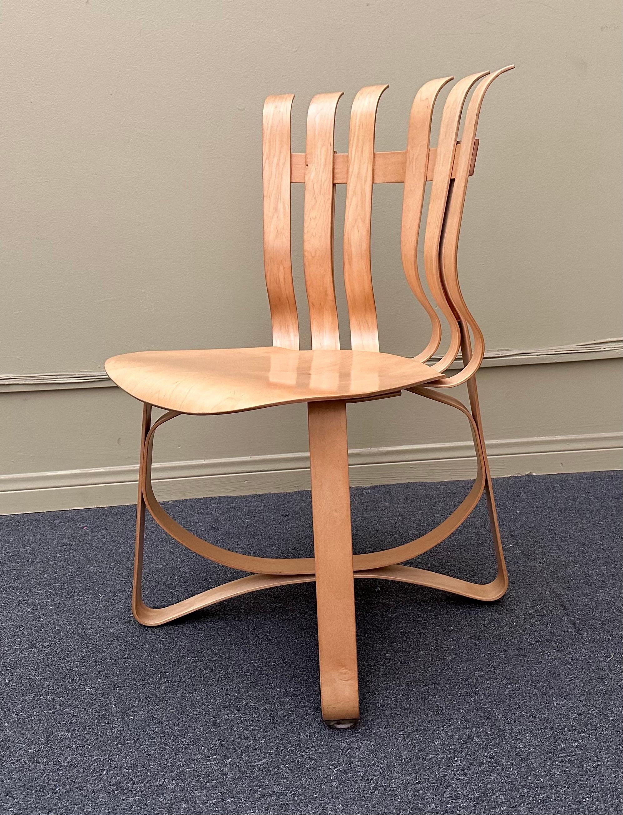 Iconic Knoll Hat Trick Table & Chairs Dining Set by Frank Gehry Stamped & Dated For Sale 8