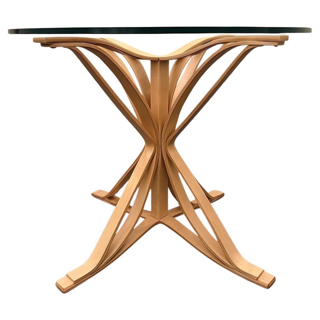 Post-Modern Iconic Knoll Hat Trick Table & Chairs Dining Set by Frank Gehry Stamped & Dated For Sale