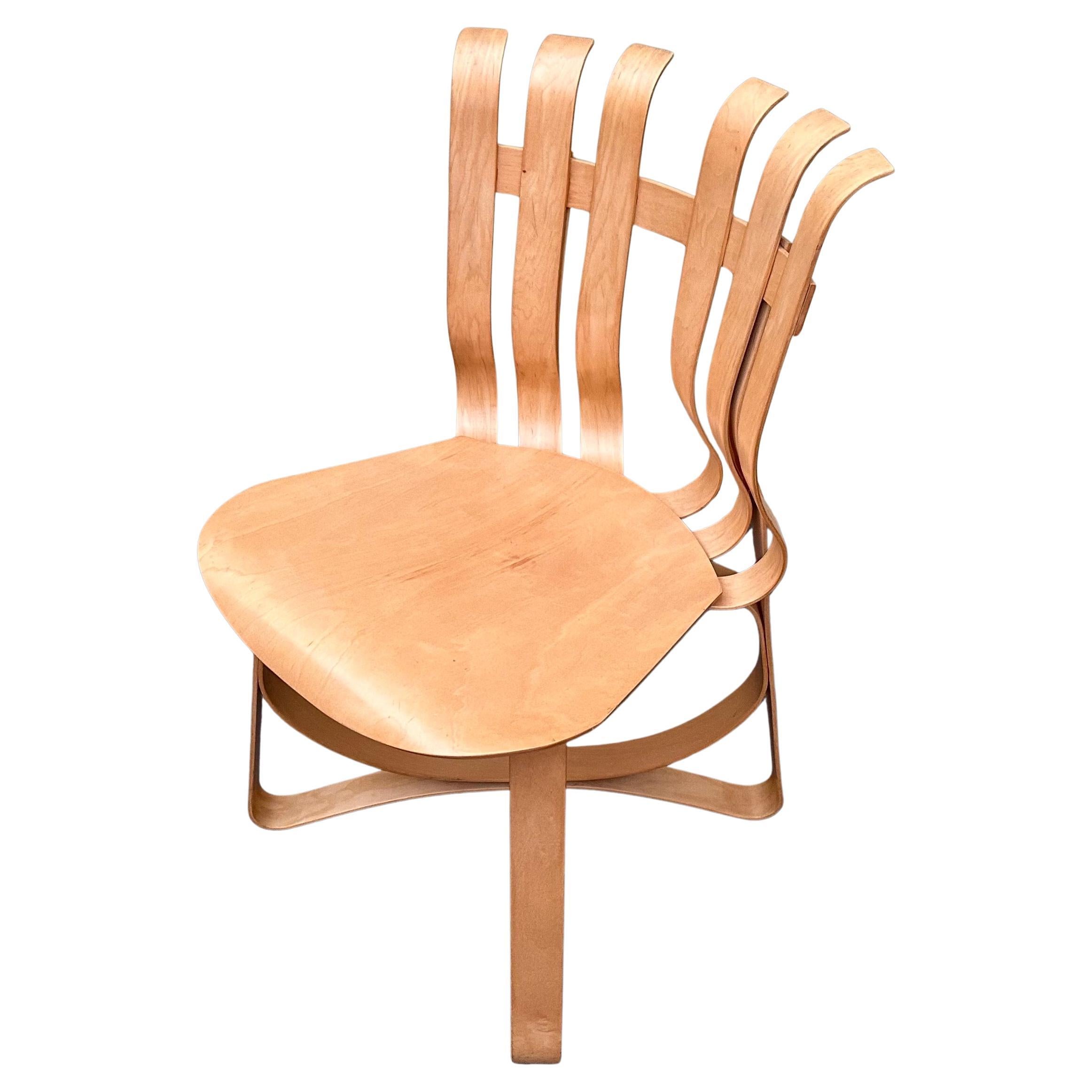 Hand-Crafted Iconic Knoll Hat Trick Table & Chairs Dining Set by Frank Gehry Stamped & Dated For Sale