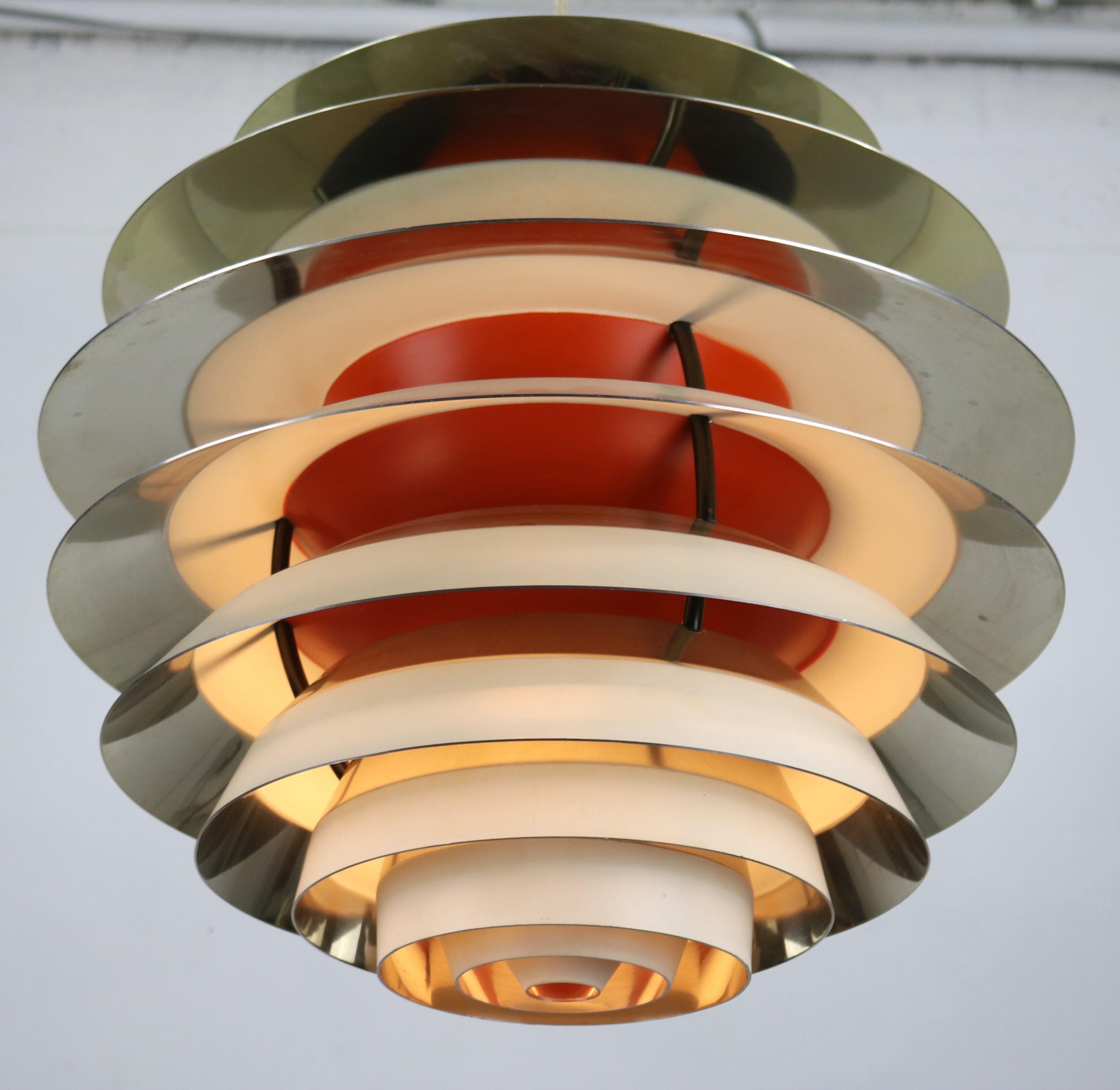 Iconic Kontrast Pendant Lamp Poul Henningsen Louis Poulsen 70s 1