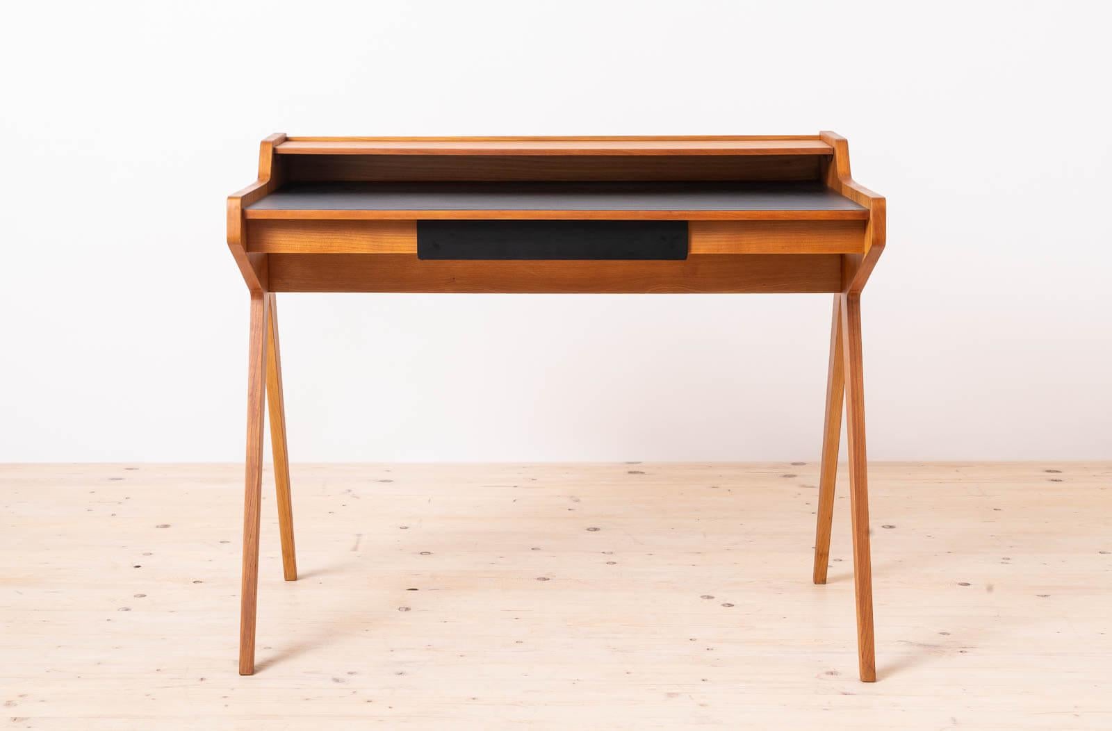 Cherry Iconic Lady Desk by Helmut Magg for WK Möbel, Mid Century Modern, Germany, 1950s For Sale