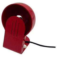 Iconic Lamp Harveiluce 'Panda' in Red - Ambrogio Pozzi Design 1970s