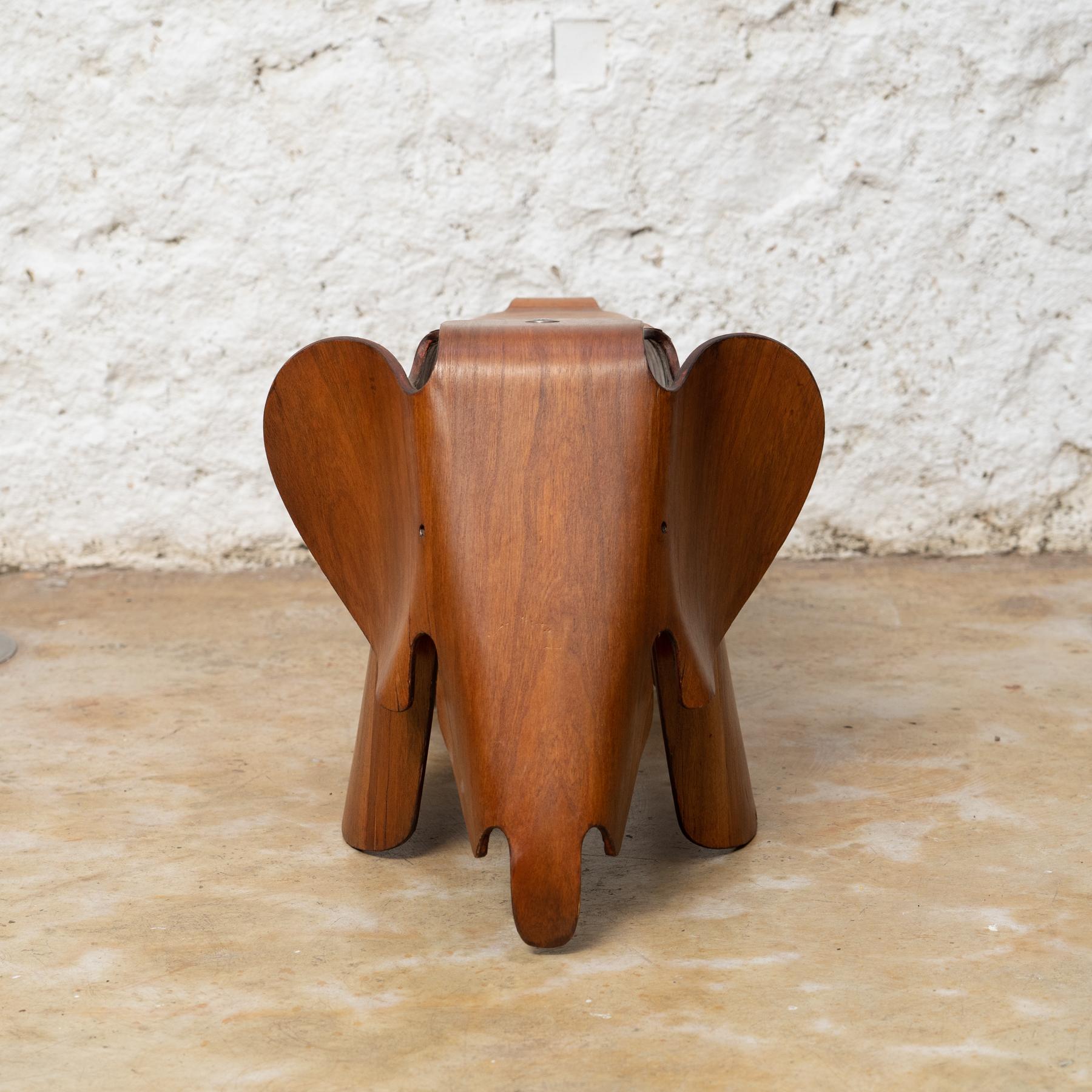 Mid-Century Modern Iconic Legacy: Eames Wood Elephant Stool for Vitra, circa 2000 For Sale