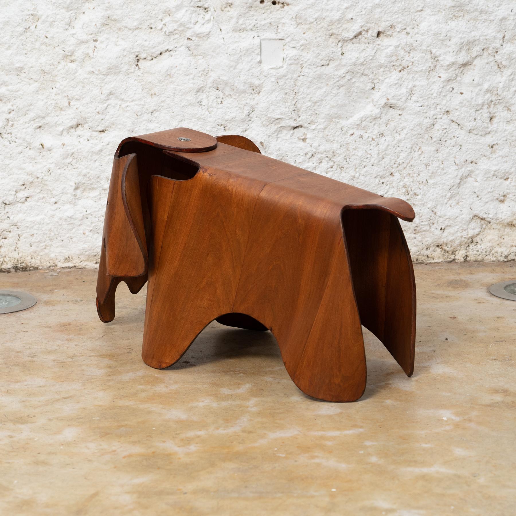 Contemporary Iconic Legacy: Eames Wood Elephant Stool for Vitra, circa 2000 For Sale