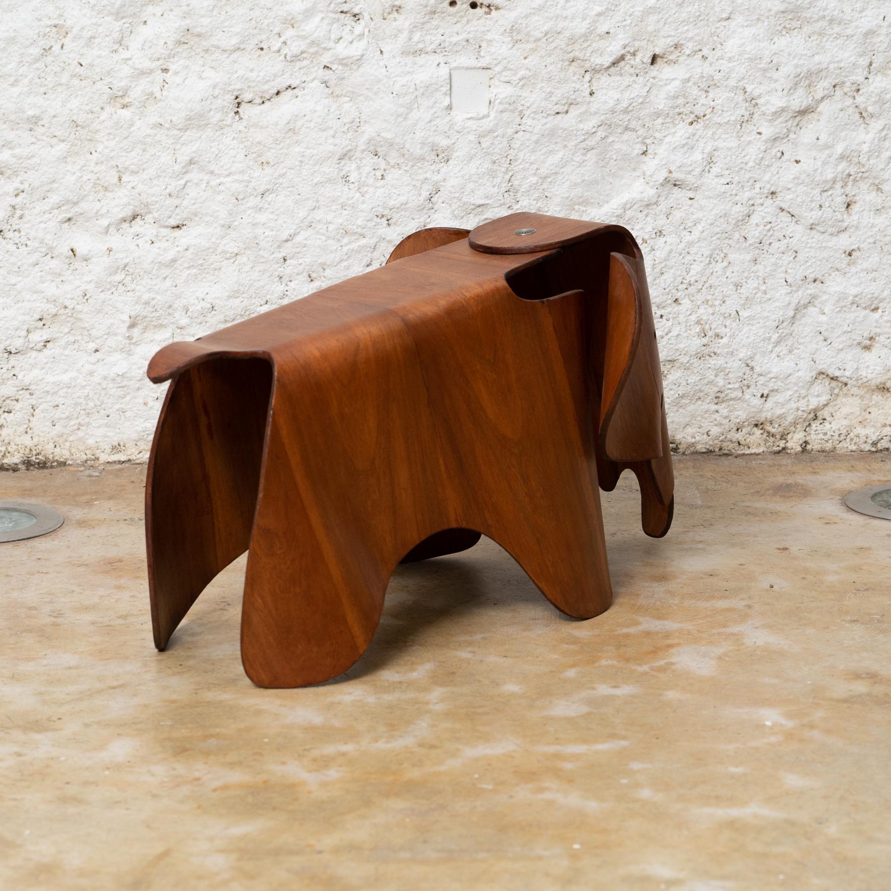 Iconic Legacy: Eames Wood Elephant Stool for Vitra, circa 2000 For Sale 1