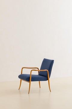 Iconic Leve Armchair in Pau Marfim, Joaquim Tenreiro, 1942, Midcentury Brazil