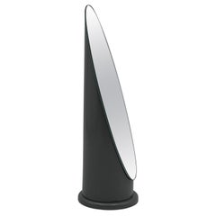 Iconic 'Lipstick' Table Mirror - Rare Grey Elegance Decor from Italy - 1970s