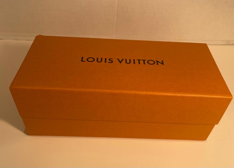 LOUIS VUITTON BLUE Ribbon Orange Logo 190cm $17.00 - PicClick AU