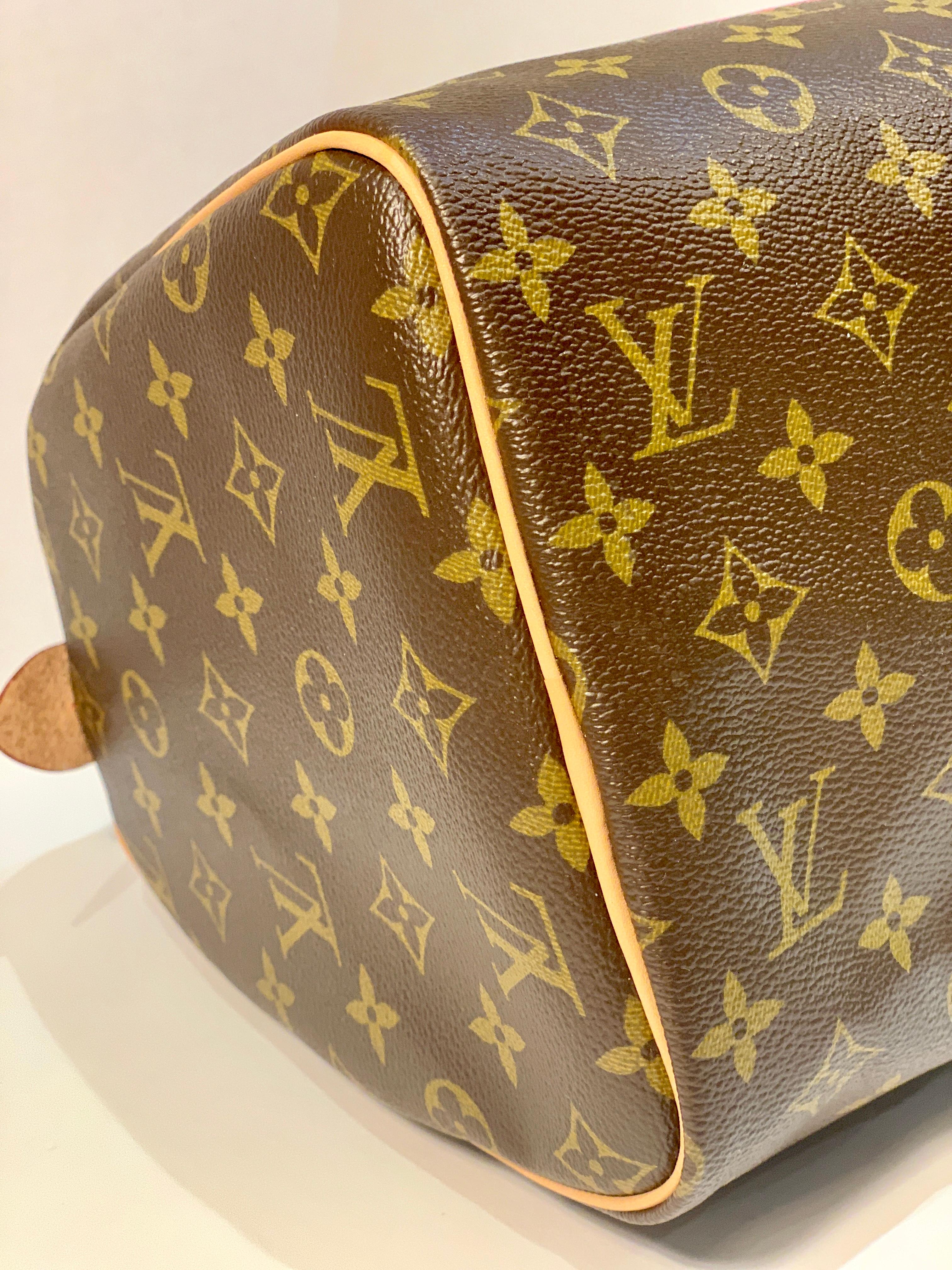 Iconic Louis Vuitton Speedy 30 Handbag Limited Edition Grenade V Monogram Canvas 2