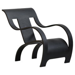 Iconic Lounge Chair di Gerald Summers Reedition in compensato nero, 2024