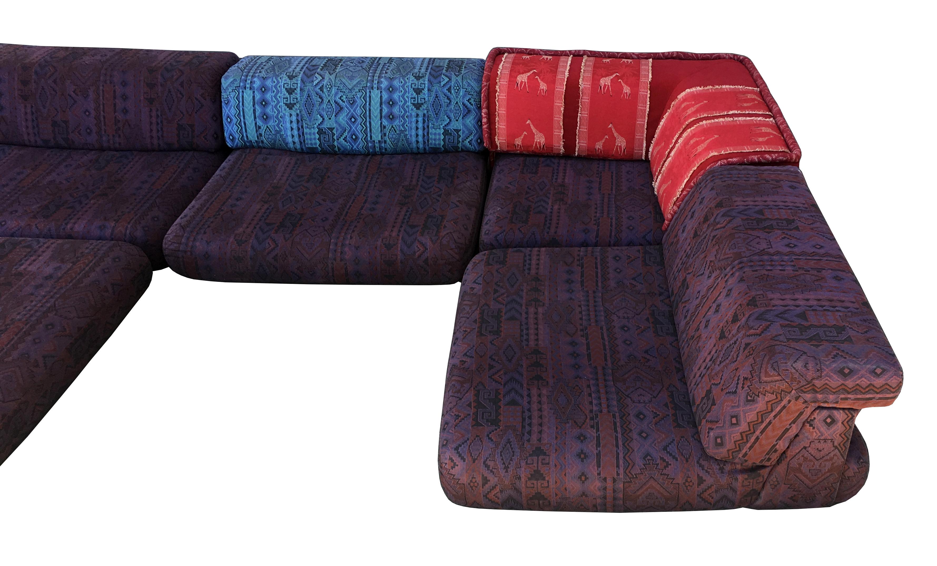 Modern Iconic Mah Jong Modular Sectional Sofa by Roche Bobois, 15 Pieces