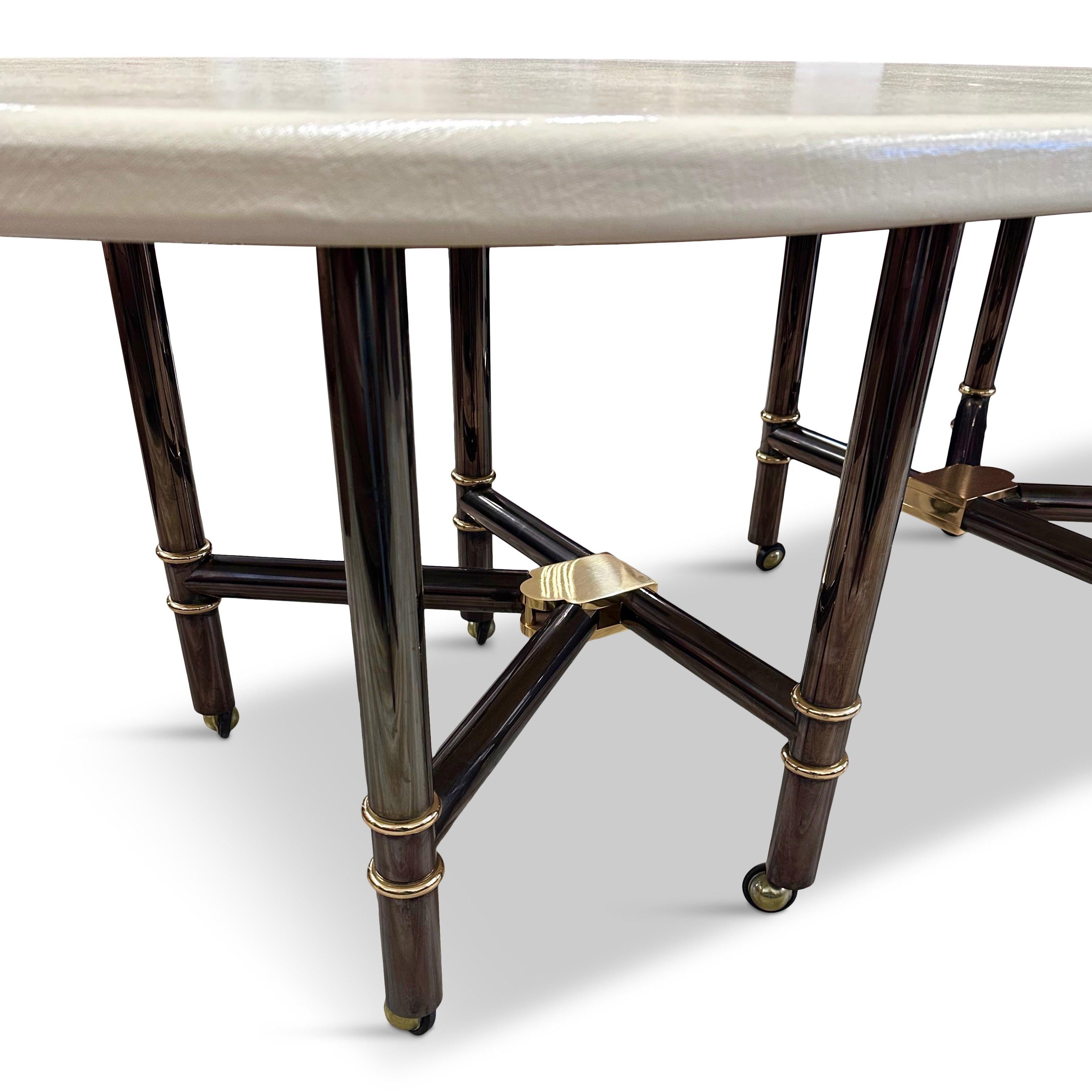 French Iconic Maison Jansen Dining Table Royale, France, circa 1970 For Sale