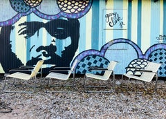 Iconic Marcel Breuer "B35" Chrome and Cane Lounge Chairs