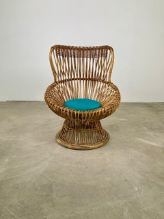 Fauteuil iconique Margherita par Franco Albini pour Bonacina, Italie, années 1950
