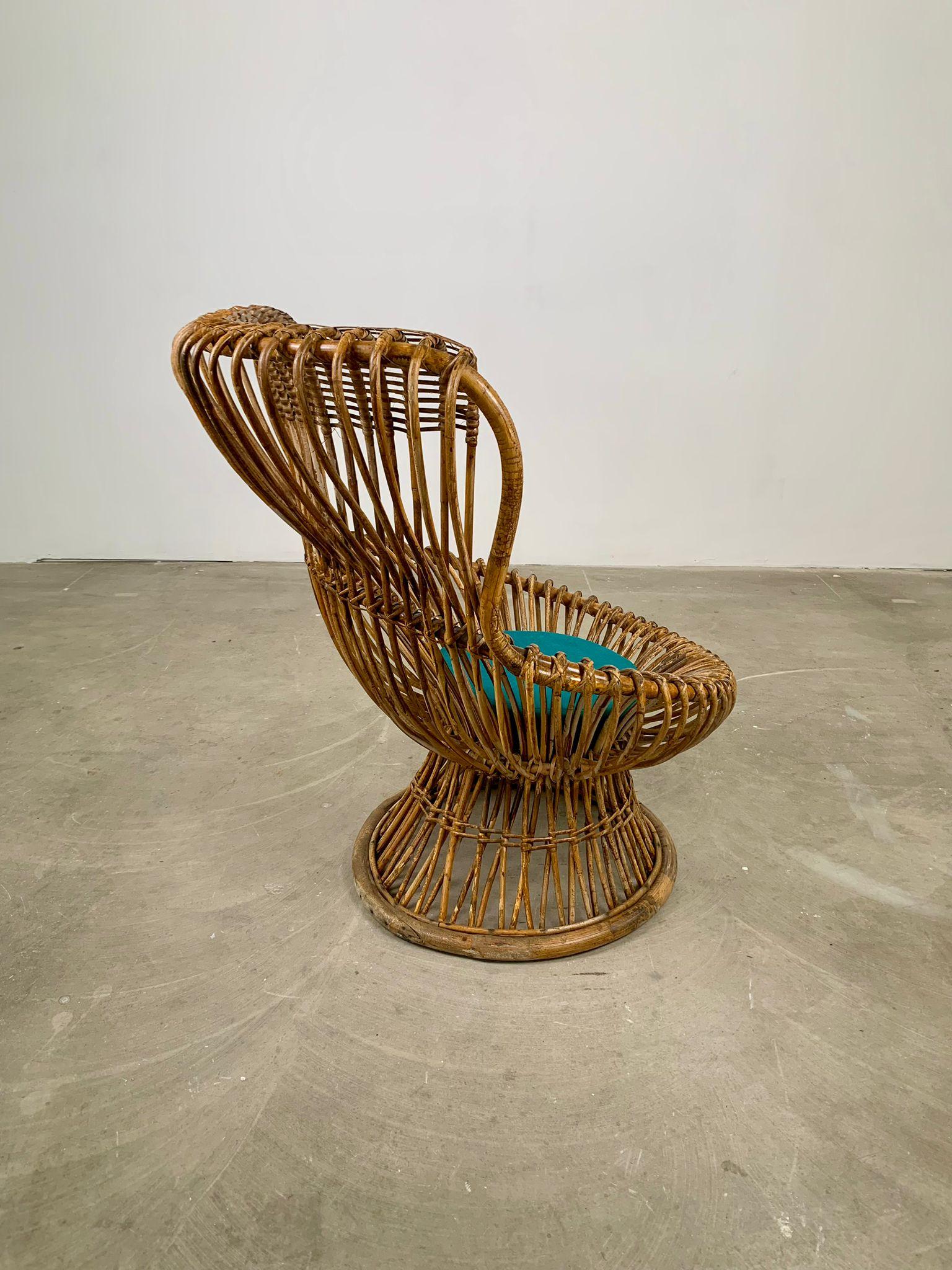 Ikonischer Sessel Margherita von Franco Albini für Bonacina, Italien, 1950er Jahre (Italian) im Angebot