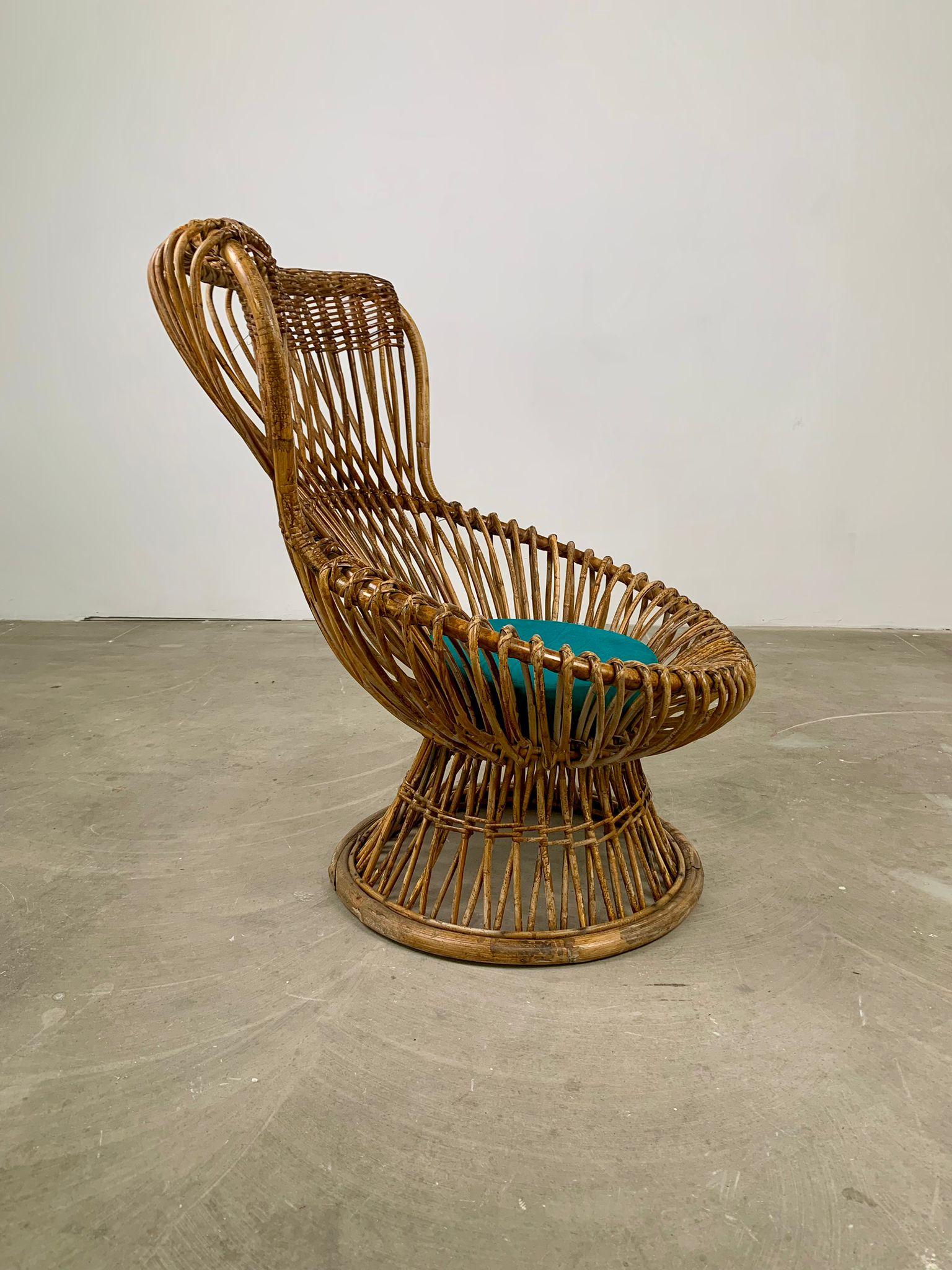 Ikonischer Sessel Margherita von Franco Albini für Bonacina, Italien, 1950er Jahre (Mid-20th Century) im Angebot