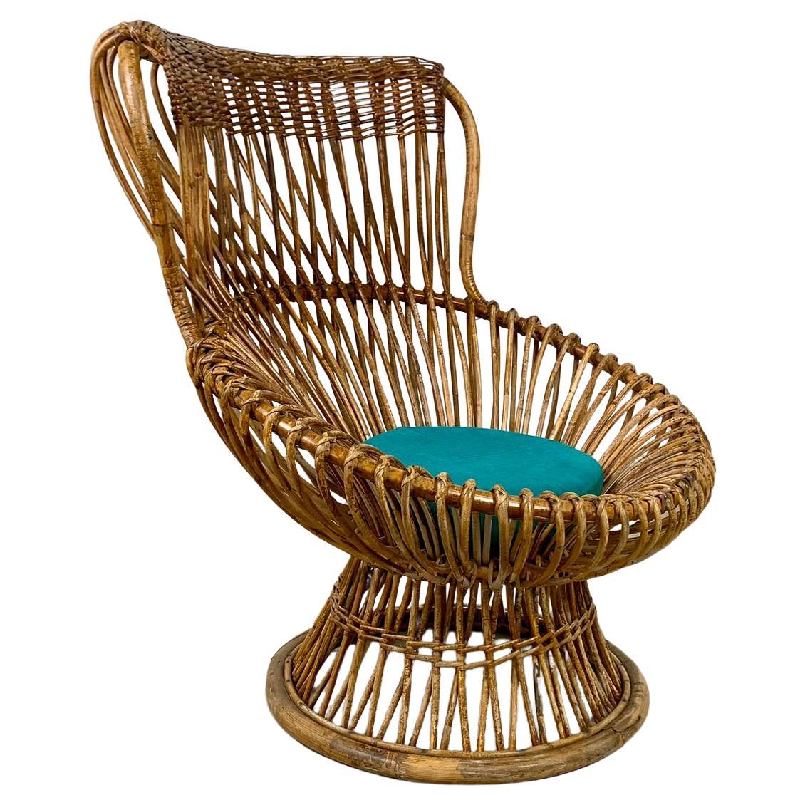Iconic Margherita armchair by Franco Albini for Bonacina, Italy, 1950s