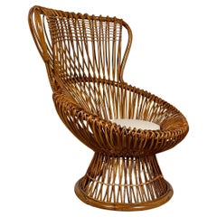 Iconic Margherita armchair by Franco Albini for Bonacina, Italy, 1950s