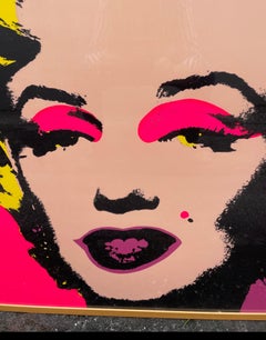 Iconic Marilyn Serigraph by Andy Warhol, 20th Century, Framed, Paper