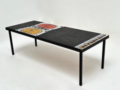 Table basse iconique "Mexico" par Roger Capron, France c.1960
