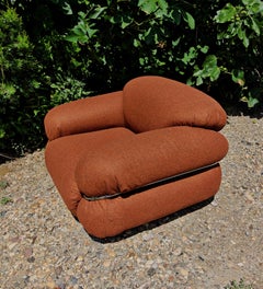 Iconic Mid Century Armchair Sesann by Gianfranco Frattini for Cassina, Italy