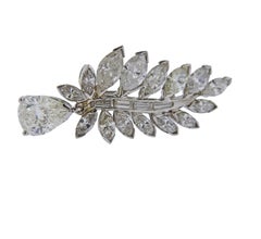 Iconic Midcentury Diamond Platinum Earrings