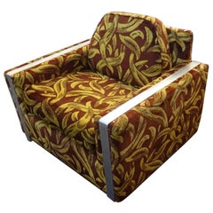Iconic Mid-Century Modern Cubist Lounge Chair
