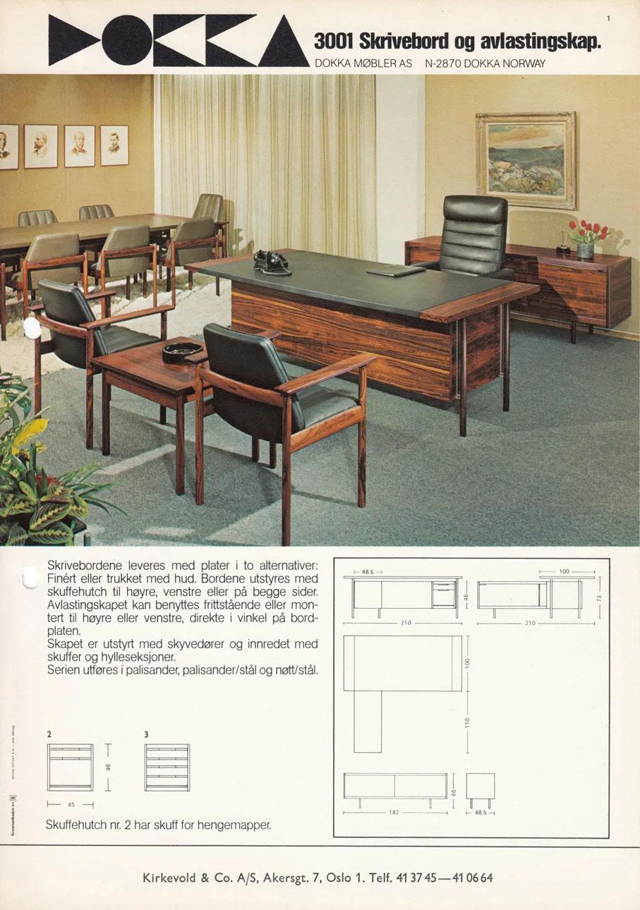 Iconic Mid Century Modern Desk by Svend Ivar Dysthe, Dokka Mobler, Norway, 1960s For Sale 12