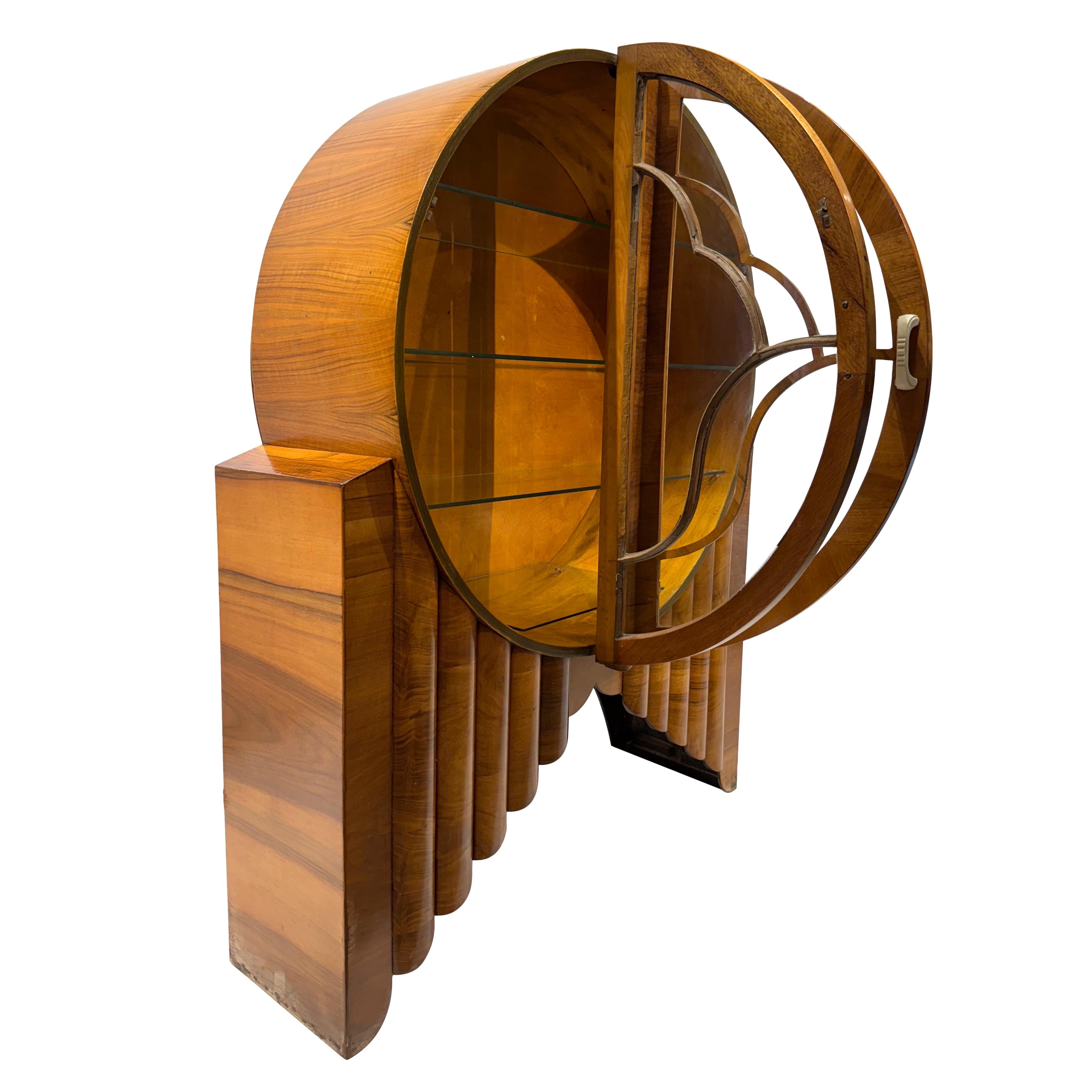 Mid-Century moderno Iconico mobile da esposizione 'Rocket' della modernità di metà secolo, inglese, 1935 in vendita